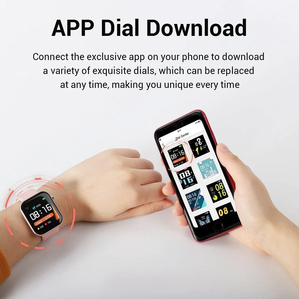 2025 Smart Watch For Women,‎ Waterproof Smartwatch Bluetooth iPhone Samsung Pink